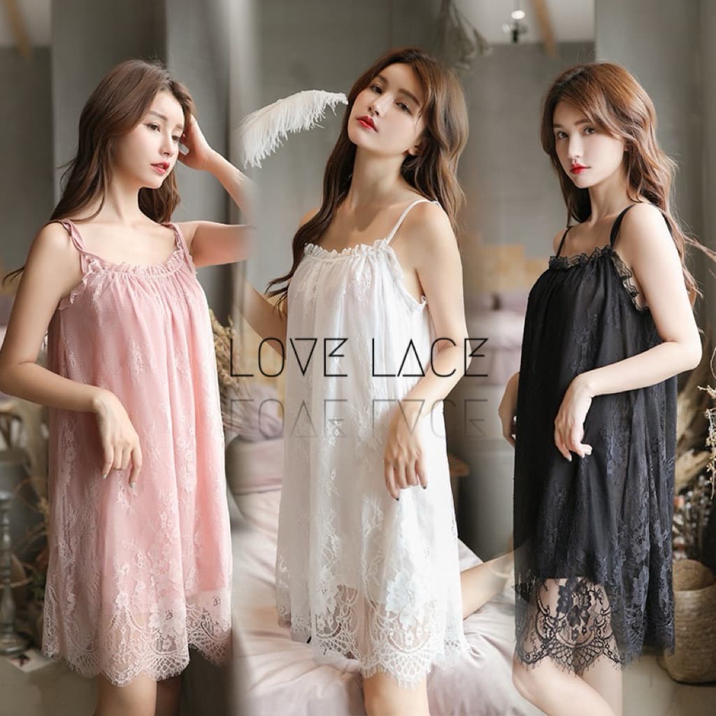 LOVELACE #1365 Pakaian Tidur Wanita Lingerie Dress