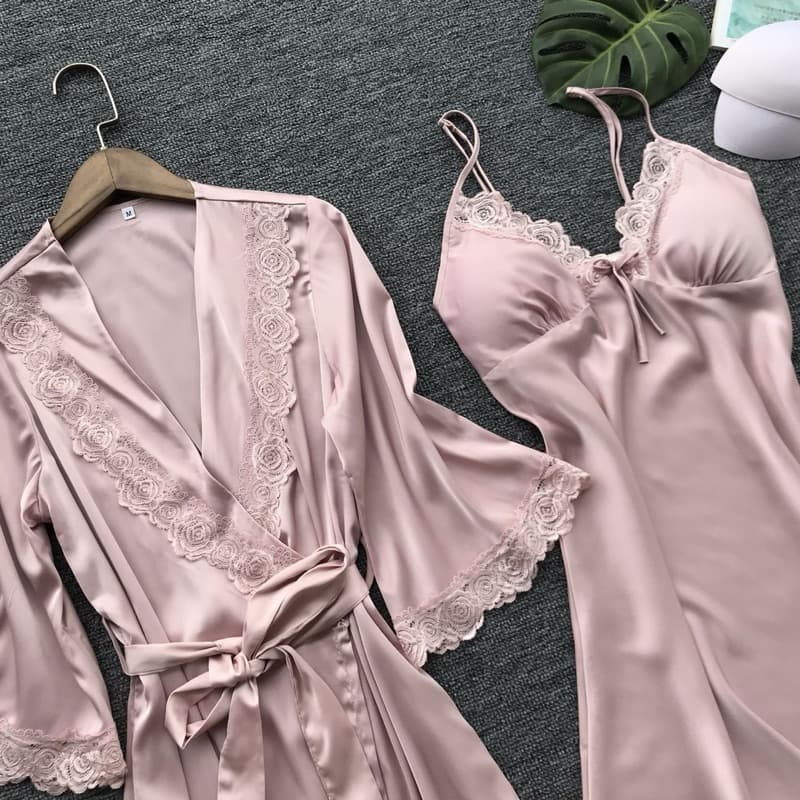 LOVELACE #6689 Lingerie + Kimono | Piyama Tidur Ada Cupbra 7