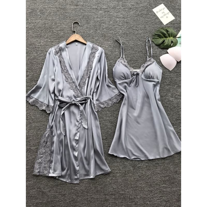 LOVELACE #6689 Lingerie + Kimono | Piyama Tidur Ada Cupbra 2