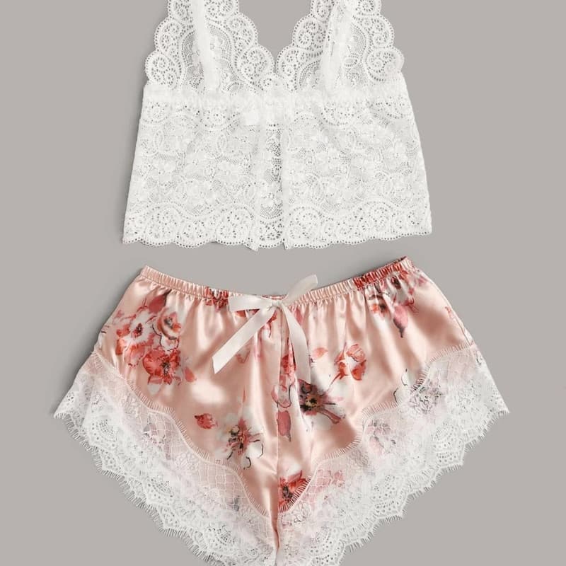 LOVELACE #8066 Piyama Baju Tidur Wanita One Set 3