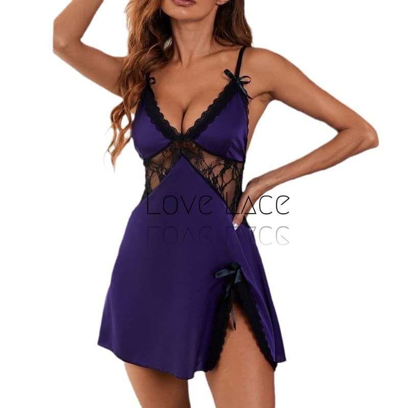 LOVELACE #1500 Sexy Lingerie Satin | Piyama Tidur Wanita 2