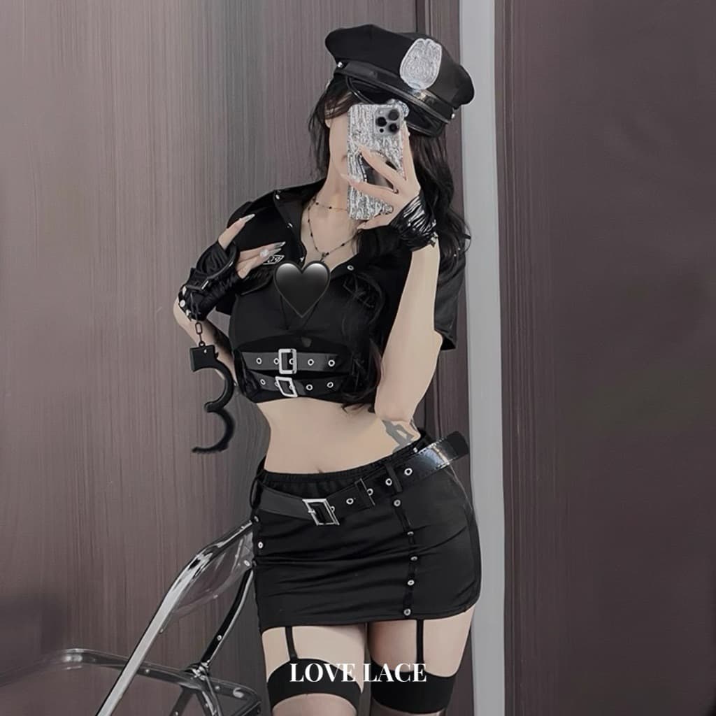 LOVELACE #6654 Baju Dinas Wanita Lingerie Kostum Polisi