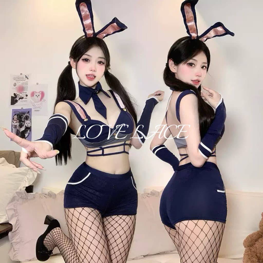 LOVELACE #0251 Set Pakaian Sexy Wanita Cosplay + Bando