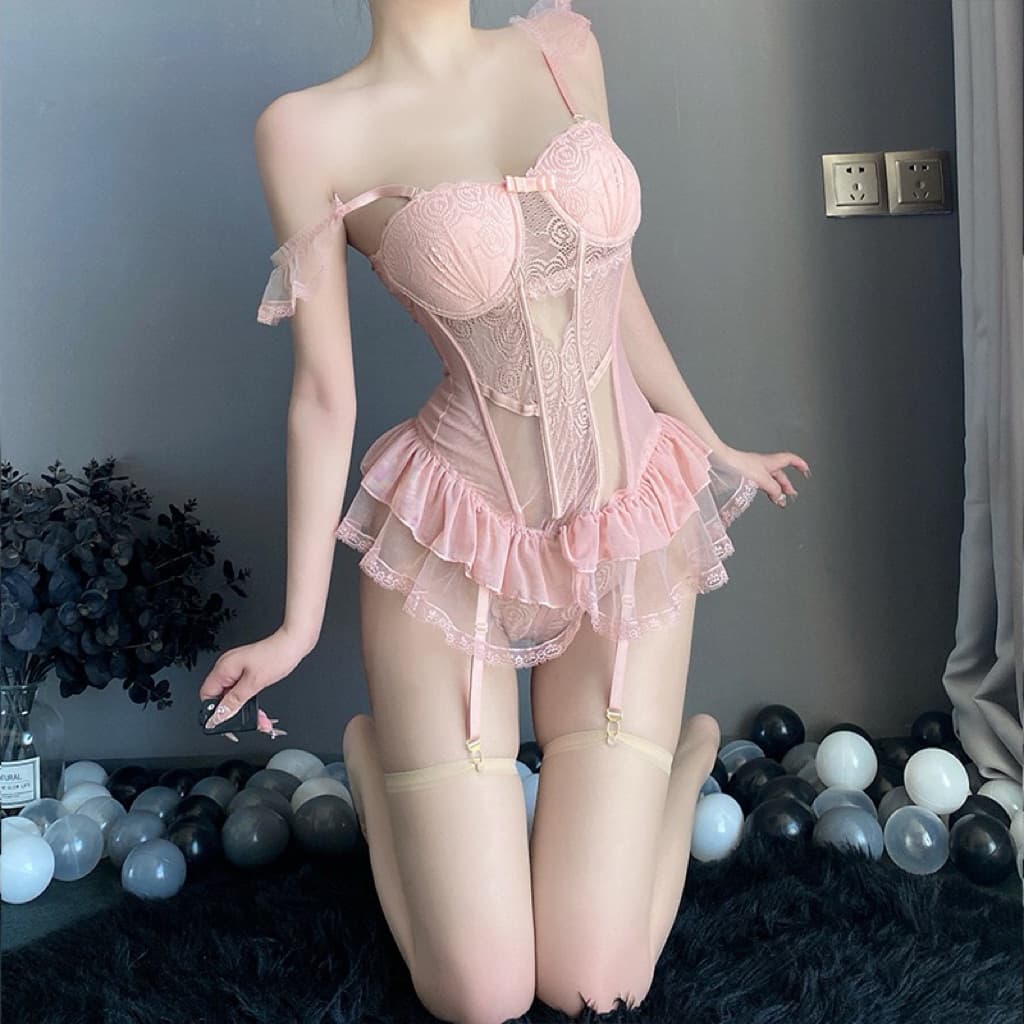 LOVELACE #1431 Lingerie Sexy Bodysuit 6