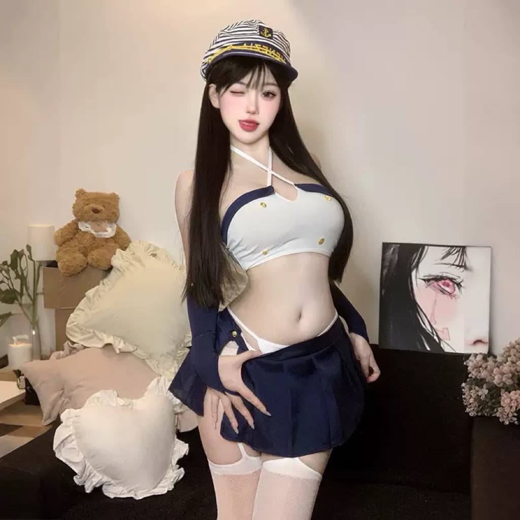 LOVELACE #1152 Pakaian Sexy Wanita + Sarung Tangan 4