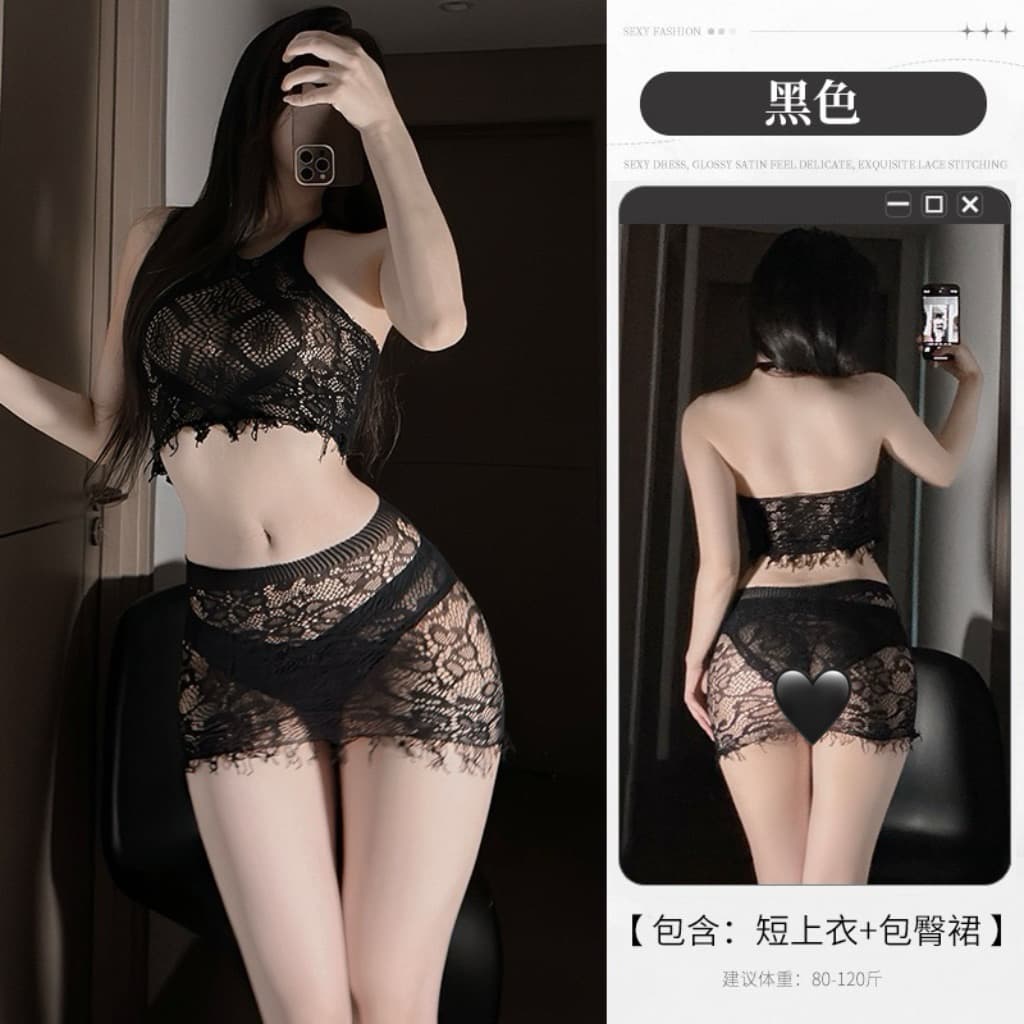 LOVELACE #Pakaian Sexy Wanita Bikini Transparan 5