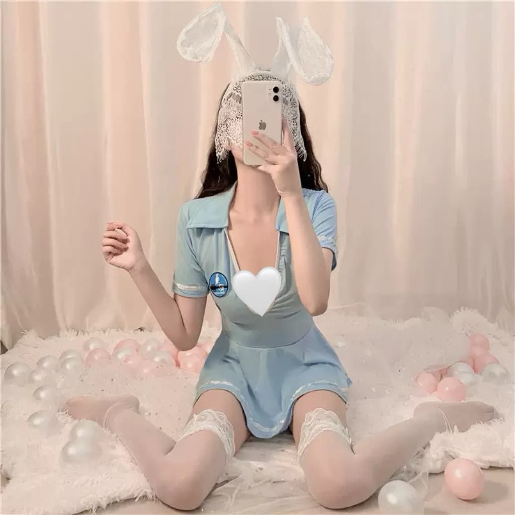 LOVELACE #1616 Pakaian Sexy Wanita Babydoll + Gstring 5