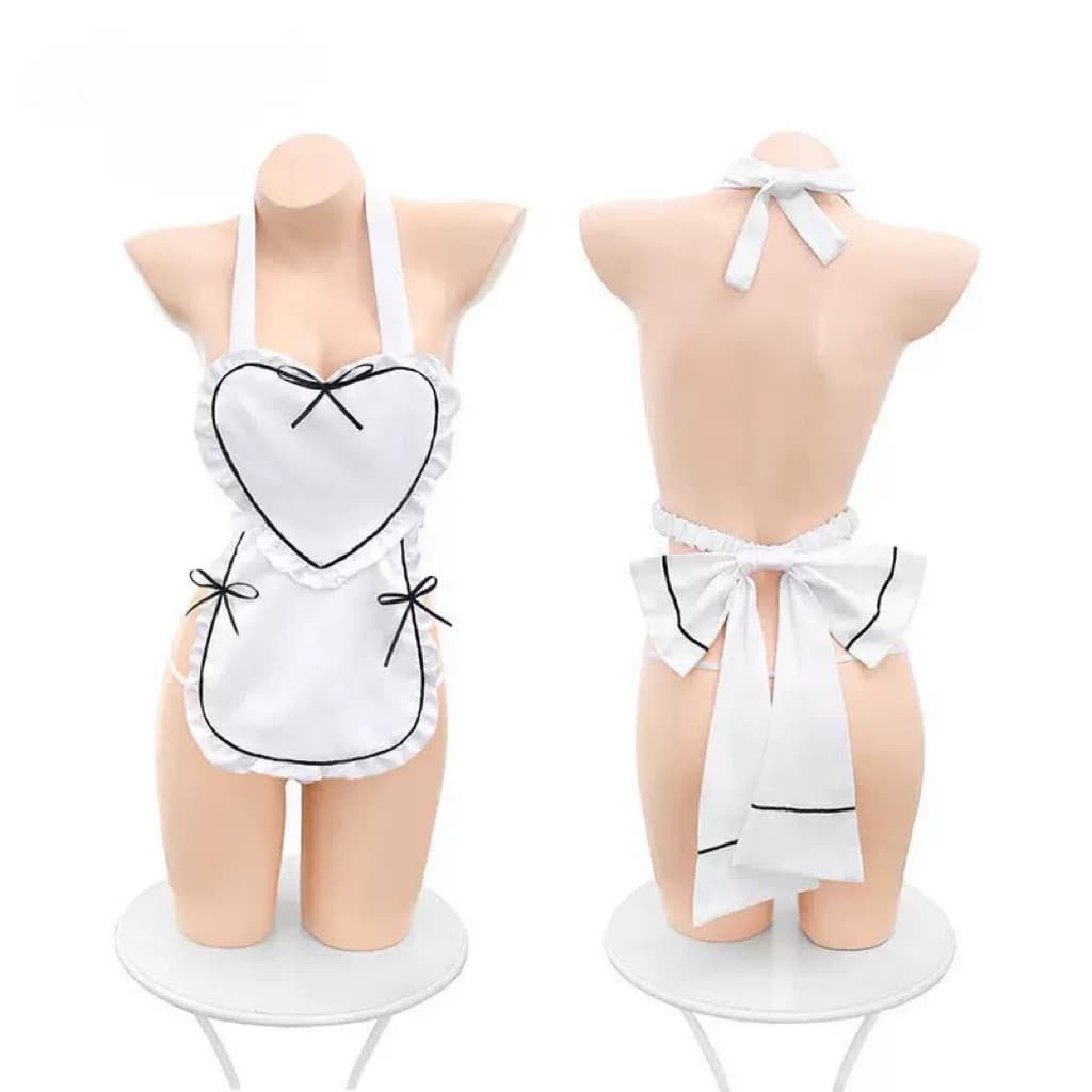 #7302 Sexy Lingerie Pelayan Kostum Cosplay 6