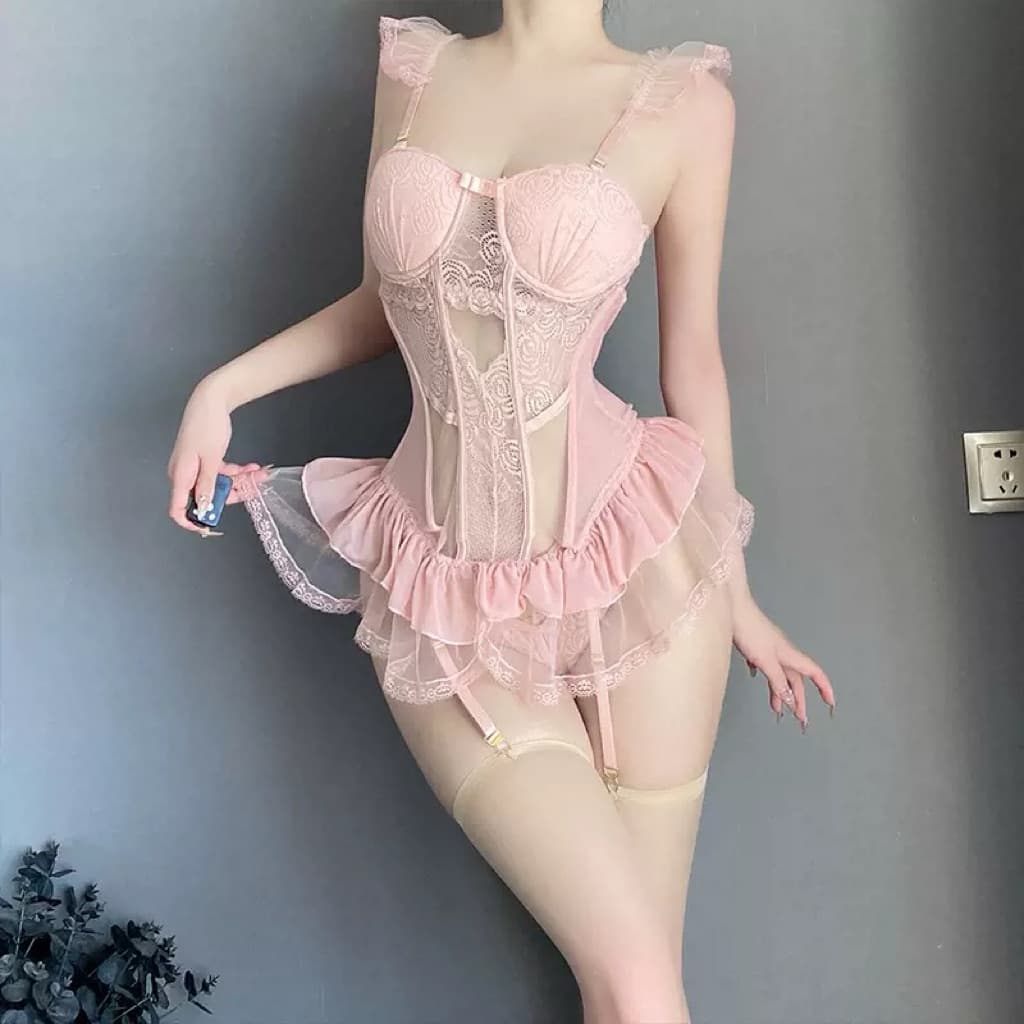 LOVELACE #1431 Lingerie Sexy Bodysuit 3