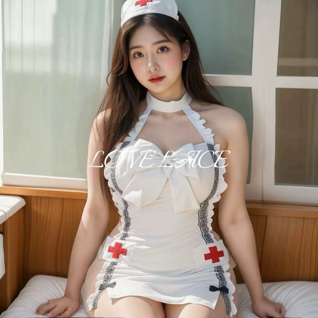 LOVELACE #2501 Lingerie Sexy Suster + Bando | Kostum Perawat 9