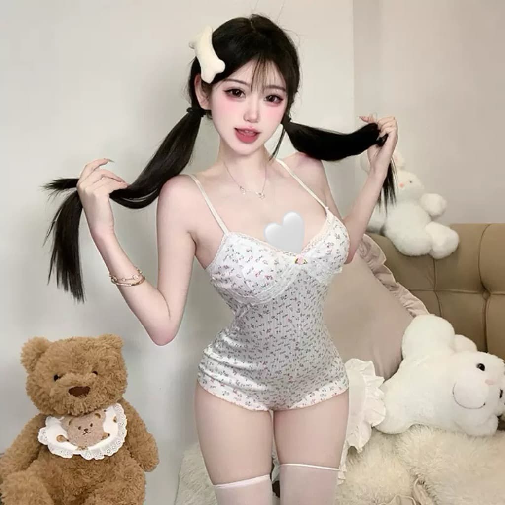 LOVELACE #8588 Baju Tidur Sexy Wanita Jumpsuits