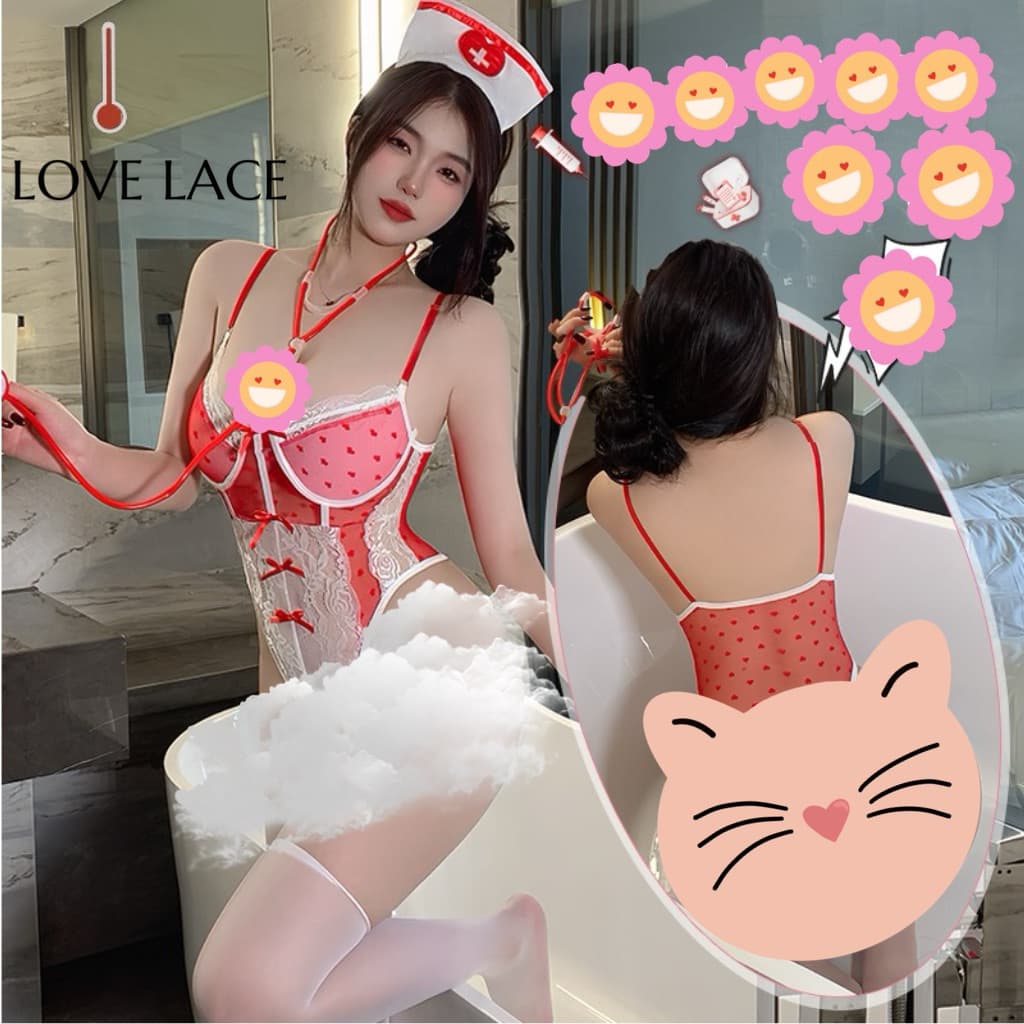 LOVELACE #8351 One Set Bikini Bodysuit Suster + Bando
