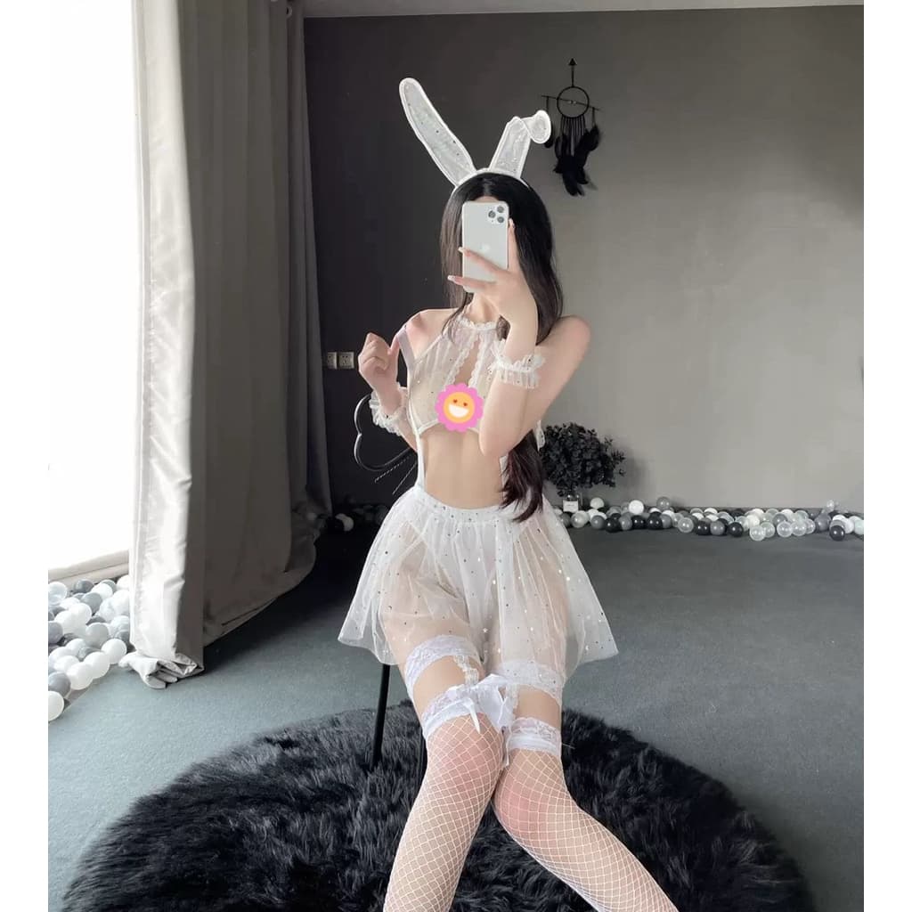 LOVELACE #1562 Sexy Lingerie Babydoll + Bando 5