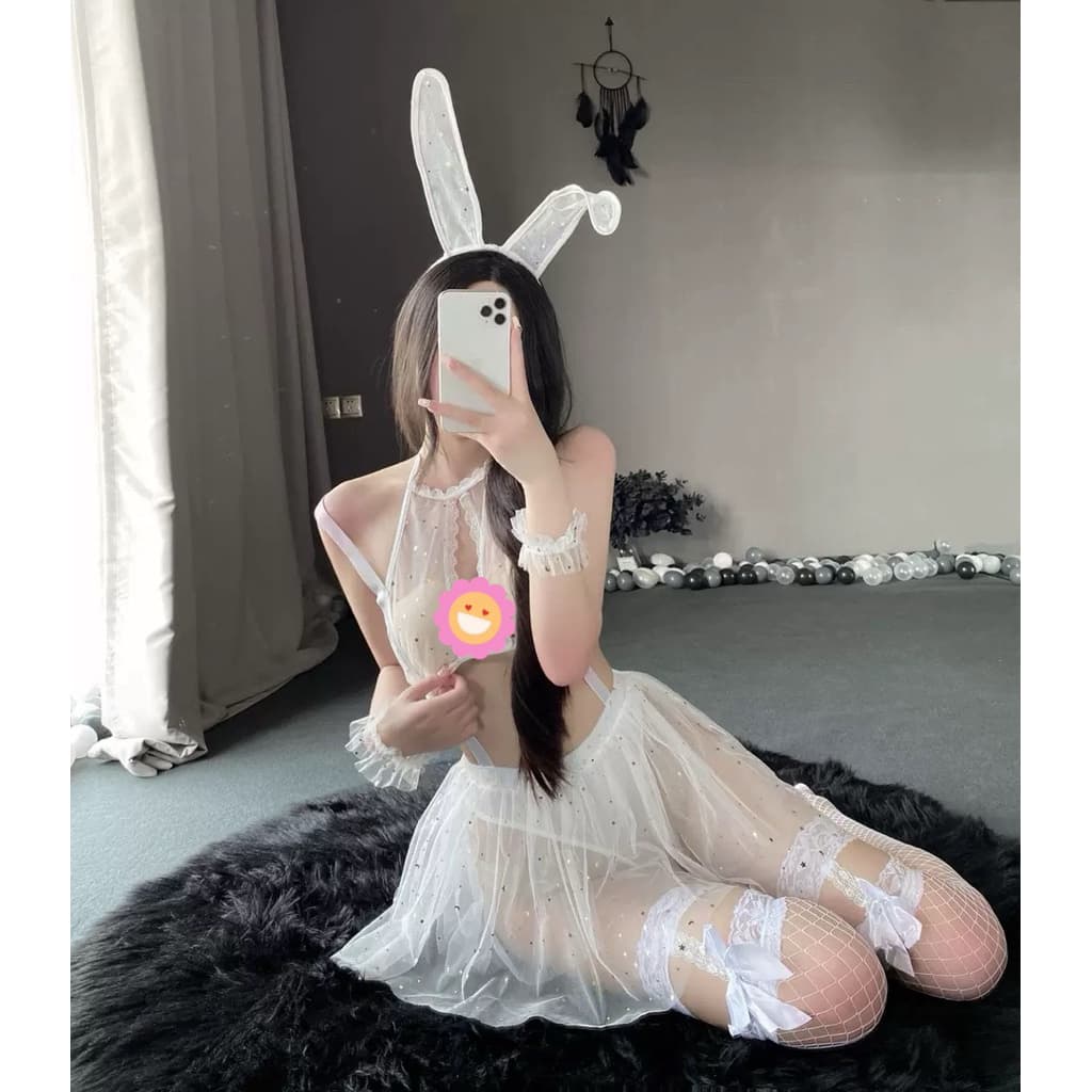 LOVELACE #1562 Sexy Lingerie Babydoll + Bando 4